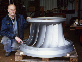 Nyrenoverat francis löphjul 1100 cm i diameter